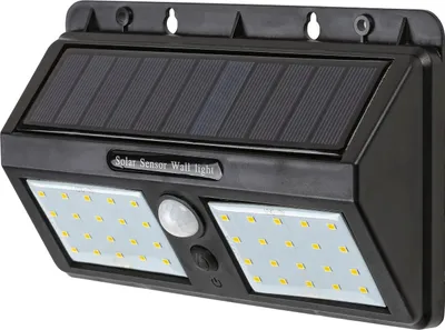 Immagine prodotto di Lampada solare da parete per esterni con sensore LED 2,4W Ostrava nero 7881 Rabalux