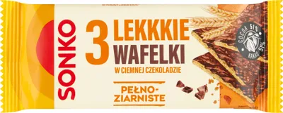 Obrázok produktu pre Sonko Light celozrnné oblátky v horkej čokoláde 36 G (3 kusy)