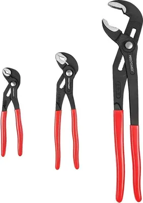 Zdjęcie produktu dla 3-częściowy zestaw kranów o długościach 175 mm, 240 mm i 415 mm, z szybkozłączkami, ze stali CR-V fosforanowanej