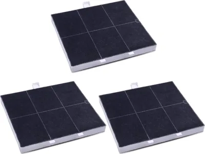 Produktbild von 3x Trade-Shop Aktivkohlefilter kompatibel mit Balay 3BD773XP 3BD793XP, Bosch DKE645D DKE945D DKE145K DKE642K DKE645K DKE646K DKE745K DKE942K DKE945K