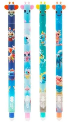 Image de Stylo effaçable Aqua Cuties 0,5 mm bleu (12 pièces) - GDD
