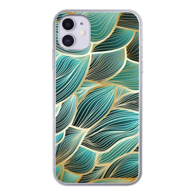 Produktbild von MuchoWow® Handyhülle Schutzhülle Hülle für iPhone 11 Muster - Gold - Abstrakt - Welle Silikon Softcase Handy Hülle - Handytasche