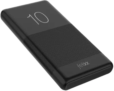 Produktbild von Felixx Pro-10, 10000 mAh, Lithium Polymer (LiPo), 5 V, Schwarz