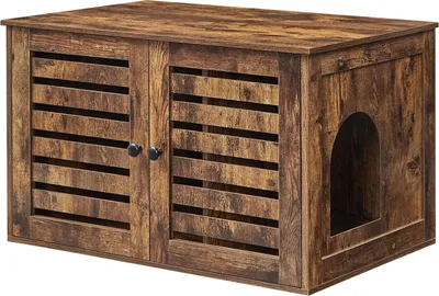 Immagine prodotto di Lettiera FEANDREA, casetta per gatti, con porte, marrone vintage