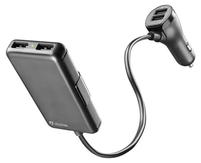 Obrázek produktu pro Autonabíječka Cellularline 4× USB, 7.2 A, černá