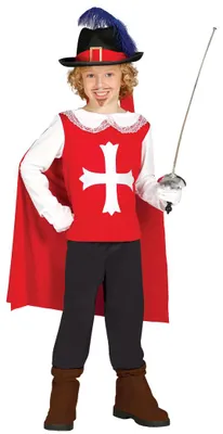 Produktbild von Musketier - Kostüm für Kinder Gr. 98 - 134, Größe:110/116