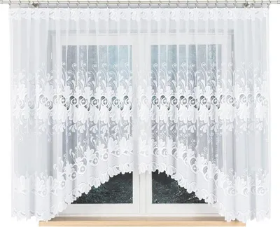 Immagine prodotto di Tenda decorativa corta a fantasia infradito KASJANA 160 bianca 400x160 cm MyBestHome