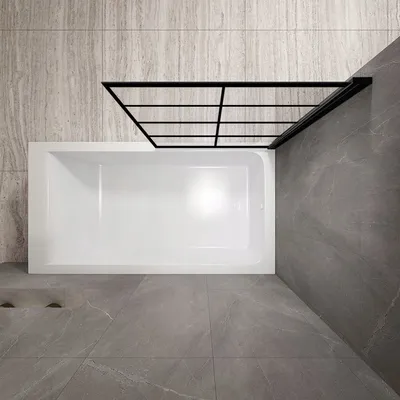 Produktbild von Vaňová zástena Pevná Rea LAGOS-1 Fix Black 70