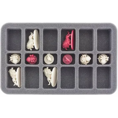 Image de HS035DC02 Mousse demi-format de 35 mm pour 18 figurines Descent