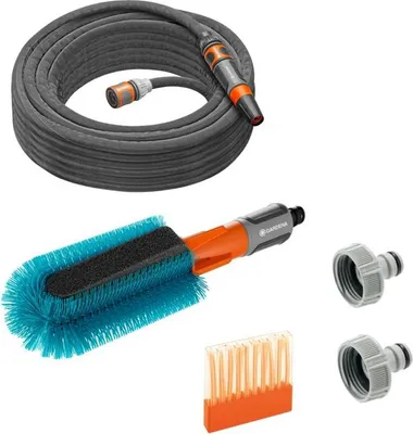 Immagine prodotto di Gardena Cleansystem Set per il lavaggio delle biciclette, tubo e saponette GARDENA 18864-20