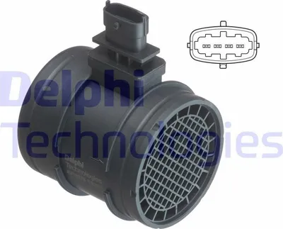 Produktbild von DELPHI AF10378-12B1 Luftmassenmesser LMM für FIAT Ducato Kastenwagen (250, 290) Luftmengenmesser