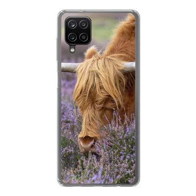Produktbild von MuchoWow® Handyhülle Schutzhülle Hülle für Samsung Galaxy A12 Schottischer Highlander - Tiere - Heide Silikon Softcase Handy Hülle - Bild