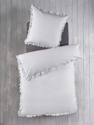 Produktbild von Soma Renforcé Bettwäsche 135 x 200 cm Bettbezug Kopfkissenbezug 80 x 80 cm weiss weiss