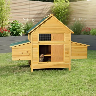 Image de Volière extérieure Enclos pour petits animaux Cage à lapins Enclos à poules