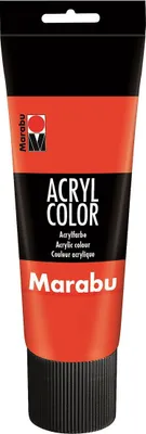 Produktbild von Marabu 12010025006, 225 ml, Vermilion, Satin, Tube, Wasserfest