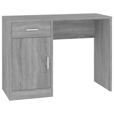 Produktbild von vidaXL Schreibtisch mit Stauraum Grau Sonoma 100x40x73 cm