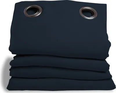 Produktbild von MOONDREAM Akustikvorhang 3in1 | Lärmschutz | Thermoisolierung | 100% Verdunkelung | Patentierte Technologie | Ösen | Blau MC412 | 140B x 260H cm