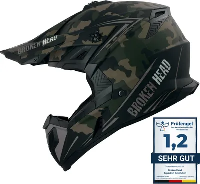 Produktbild von Broken Head Crosshelm Squadron Rebelution Camouflage-Sand-Titan : XS (53-54 cm) Größe: XS (53-54 cm)
