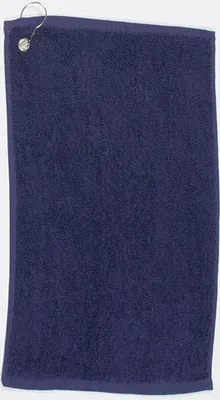 Immagine prodotto di Towel City TC013 | Asciugamano da golf / Occhiello integrato con gancio / 30 x 50 cm - Colore: Navy - Dimensioni: 30 x 50 cm
