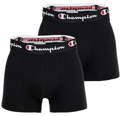 Produktbild von Champion Herren Boxershorts, 2er Pack - Underwear Knit 150 Trunks, einfarbig Schwarz L