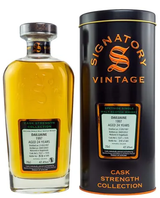 Produktbild von Dailuaine 24 Jahre - 1997/2022 - Signatory Vintage - Cask Strength #7227+7235 - Single Malt Whisky