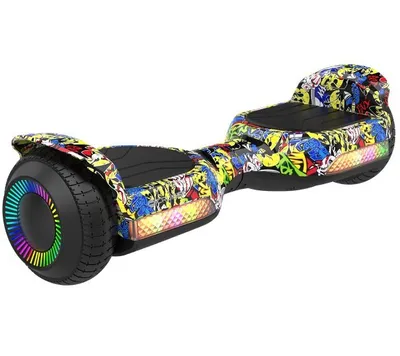 Produktbild von Rebel 6,5" LED Hoverboard, elektrisches Skateboard für Kinder und Erwachsene