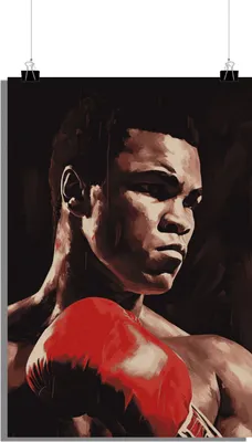 Produktbild von Boxen Poster - Muhammad Ali Poster - Abstraktes Poster - 51x71cm - Perfekt zum Einrahmen