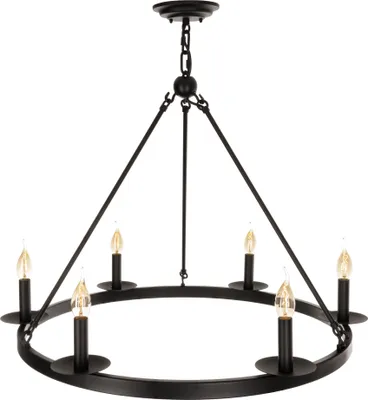 Produktbild von Kronleuchter Crafdeco - Schwarz Modernes Design Elegante Pendelleuchte für Wohnzimmer Esszimmerlampe Büro Stilvolles Hängeleuchte