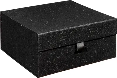Obrázok produktu pre Exkluzívna darčeková krabička, magnetická krabička GLITTER BLACK Formát 25x25x12cm 1 ks.