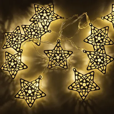 Produktbild von LED Lichterkette Stern Weihnachten Weihnachtsdeko Weihnachtsbeleuchtung Deko