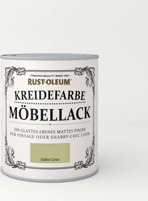 Produktbild von Rust Oleum Shabby Kreidefarbe Möbellack Salbei Grün matt Finish 750ml