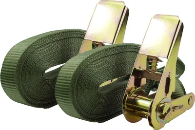 Produktbild von 2x Profi Ratschen Spanngurt Spanngurte Zurrgurt 1-tlg 6m 0,8t 0,8to 800 kg OLIV