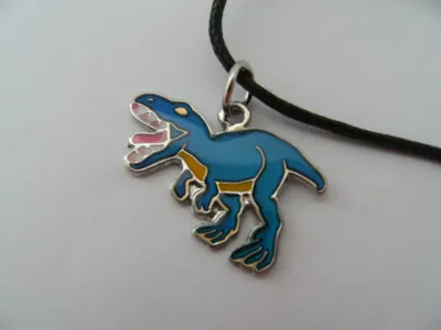 Produktbild von Stimmungskette T Rex, Dinosaurier Kette Anhänger Modeschmuck Ketten Geschenke Schmuck, Tyrannosaurus