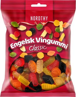 Produktbild von Nordthy Engelsk Vingummi Classic Weingummi 900g