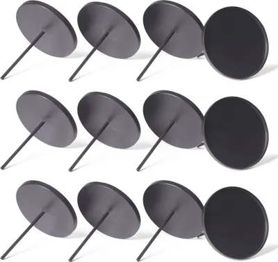 Produktbild von Novaliv 12x Kerzenpick Flach, 8 cm SCHWARZ