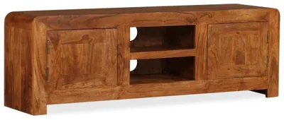 Obrázok produktu pre vidaXL TV skrinka z masívneho dreva s medovým povrchom 120x30x40 cm