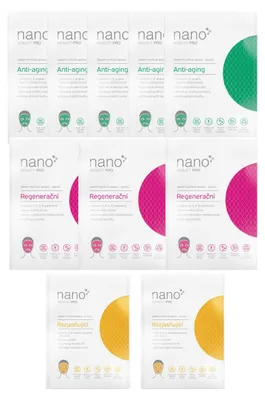 Obrázek produktu pro Anti aging sada 10 nanovlákenných masek nanoBeauty pro 30+