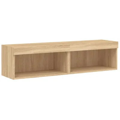 Obrázek produktu pro TV skříňky s LED osvětlením 2 ks dub Sonoma 60x30x30 cm
