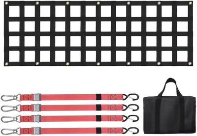 Produktbild von Fahrgestellnetz, 54 x 18 Zoll, Stabiles Lkw-Ladegestellnetz, 4 verstellbare Reifen