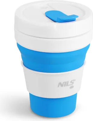 Obrázek produktu pro Skládací silikonový hrnek 475ml modrý - NILS CAMP