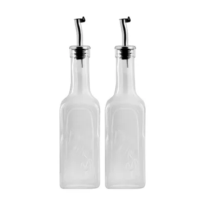 Pasabahce Homemade 2x ÖL & ESSIG 345 ml aus Hartglas Transparent