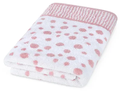 Produktbild von Ross Walk-Frottier Handtücher Tupfen allover Duschtuch 70x140 cm altrosa