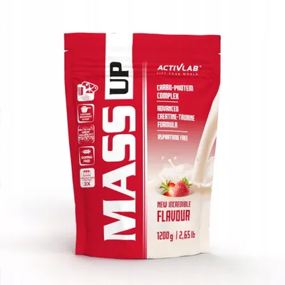 Zdjęcie produktu dla ACTIVLAB Mass Up 5 kg Banan GAINER MASA SIŁA WĘGLOWODANY BIAŁKO