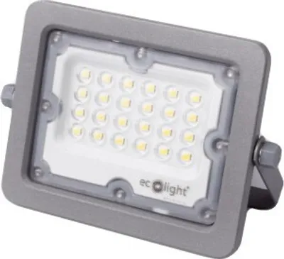 Image de Projecteur LED PREMIUM 20 W, 4 000 K, 2 000 lm, IP65, Ecolight EC20045
