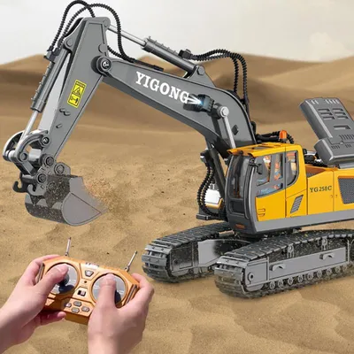 Produktbild von Teeggi 1:20 RC Bagger Baufahrzeug ferngesteuert 2.4GHz Kinder Spielzeug