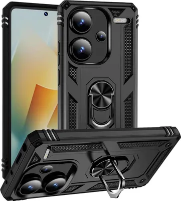 Zdjęcie produktu dla Etui na telefon komórkowy Armor Shield do Xiaomi Redmi Note 13 Pro+ 5G Cover Ultra Hybrid Case, czarne