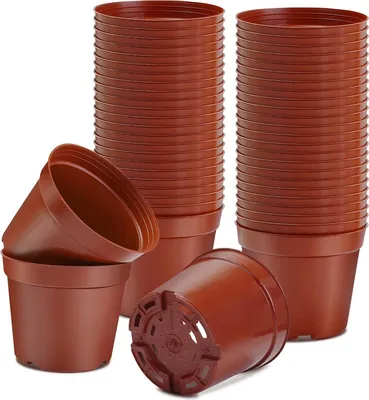 Produktbild von Starttöpfe für Samen und Stecklinge - Kunststoff-Pflanzentöpfe - Samenstarttopf für Blumenpflanzen - Obst- und Gemüseanpflanzungen - Sukkulenten - Setzlinge und Stecklinge - Umtopfen - 10 Stück Blumentopf