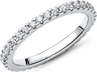Produktbild von Verlobungsring aus 925 Silber mit Zirkoniabesatz VR0054