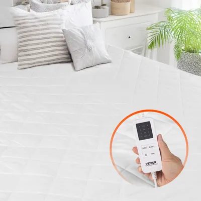 Immagine prodotto di Coperta elettrica VEVOR, 195 x 165 cm, grande scaldaletto elettrico con 4 impostazioni di calore, timer di 12 ore, funzione di spegnimento automatico di 8 ore