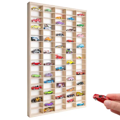 Immagine prodotto di Creative Deco Bacheca da Parete Verticale 78,8x50x4 cm | 90 Vani Regolabili | Mensola Espositiva, Portagioie, Decorazione